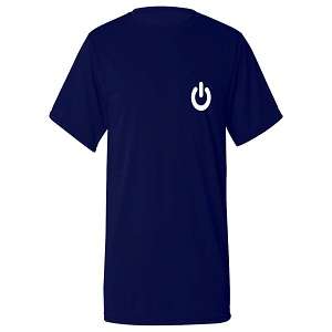 Push power on-off button sweat proof material workout running t-shirt Super deal in America